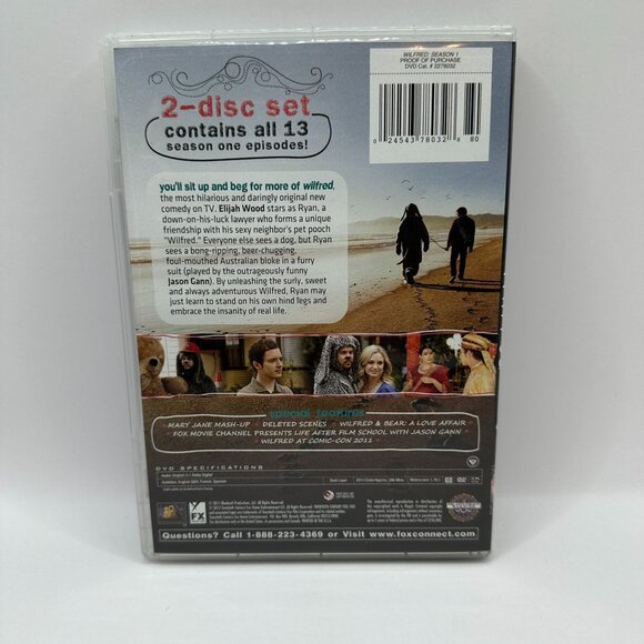 Wilfred Complete First Season DVD 2 Disc Set Elijah Wood Jason Gann FX Comedy - Picture 3 of 6